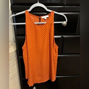 Polka dot sleeveless top
